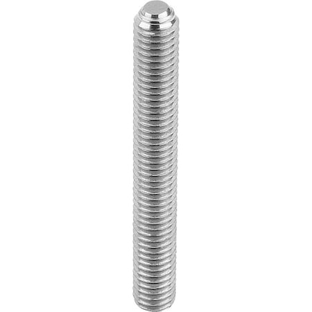 Ball-end Thrust Screws Without Head Stainless With Flattened Ball